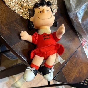 Adorable Red and Black Stuffed Doll